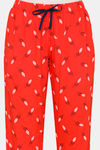 Coucou Woven Pyjama - Fiery Red — thumbnail 5